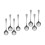 8 Pcs Stainless Steel Small Slotted Serving Spoon Kitchen Gadget 6