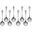 8 Pcs Stainless Steel Small Slotted Serving Spoon Kitchen Gadget 4
