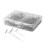 150Pcs Wig Use T-Pins Silver Metal with Storage Box for Easy Handling 8