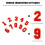10St Decoratieve Nummer Patches Voor En Hoeden 4