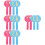 16 Pcs Thumb Up Down Paddles Reusable Voting Board For Classroom 7