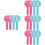 16 Pcs Thumb Up Down Paddles Reusable Voting Board For Classroom 6