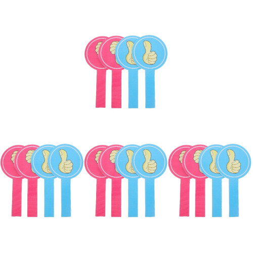 16 Pcs Thumb Up Down Paddles Reusable Voting Board For Classroom 1