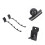 2 stuks groove board hangfluitrekken, display voor 5