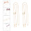 2St Eyeglass Strap Gouden Ketting Met Breed Compatibel Ontwerp 4