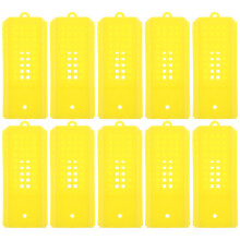 40Pcs Plastic Yellow Beekeeping Cage Reusable Queen Breeding Equipment