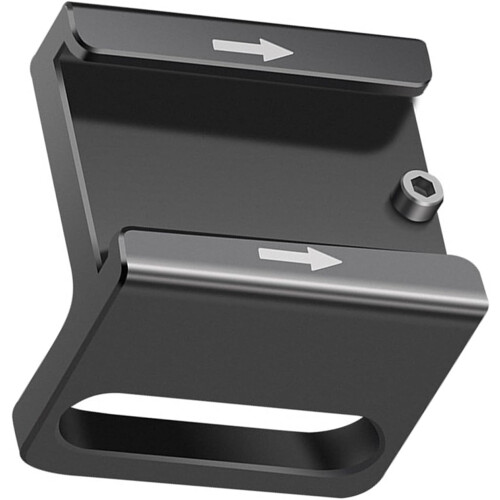 AntiTwist Cold Shoe Mount Adapter Bracket Aluminum, 1/4 Inch, For Cage, Vertical Board 2