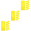 30Pcs Lightweight Yellow Plastic Rearing Protector Cage 7