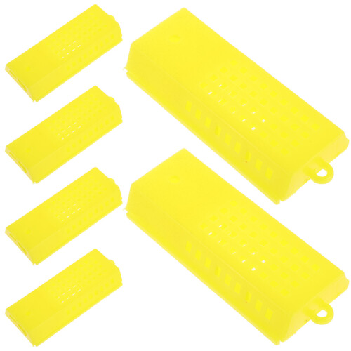 30Pcs Lightweight Yellow Plastic Rearing Protector Cage 1