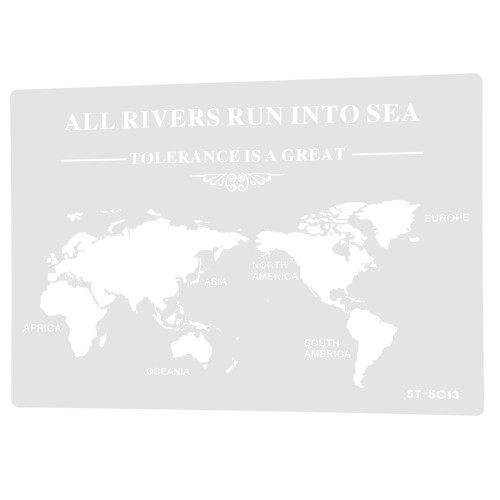 World Map Design Cake Decoratie Sjaloom Bakgereedschap 1