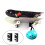Acrylic Skateboard Wall Mount For 2 Boards - Wall Hanger With Storage Hook, Floating Display Rack, Pro Organizer 4