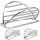 3Pcs Stainless Steel Taco Holders Kitchen Burrito Rack Silver Stand 5