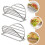3Pcs Stainless Steel Taco Holders Kitchen Burrito Rack Silver Stand 9