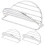 3Pcs Stainless Steel Taco Holders Kitchen Burrito Rack Silver Stand 3