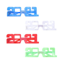 8 Pcs New Year Glasses Flashing Glasses Costume Prop Party Favors