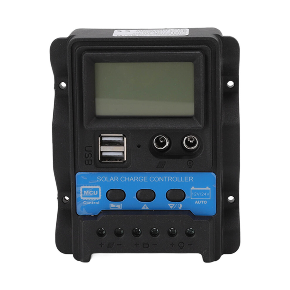(30A) 12V/24V Pwm Solar Charge Controller Dual Usb Lcd 10A 685922763136