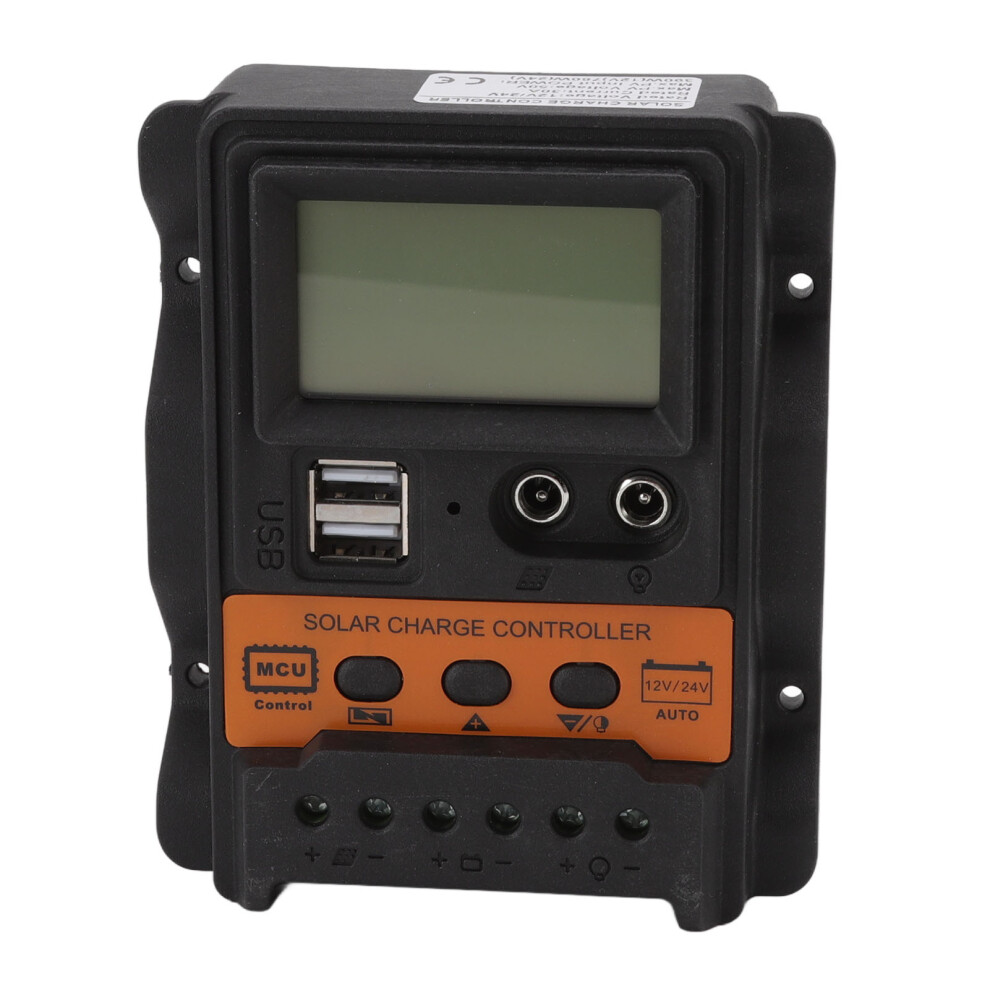 (10A) 12V 24V Dual Usb Solar Charge Controller Pwm 20A Lcd 609610810599