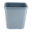 (Grey) 8L Rectangle Waste Bin Thick Plastic Open Top Kitchen Bathroom Black 1