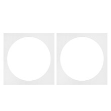 6 Pcs Square Photo Matting White Frame Mats Core Openings Board Insert