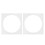 6 Pcs Square Photo Matting White Frame Mats Core Openings Board Insert 1