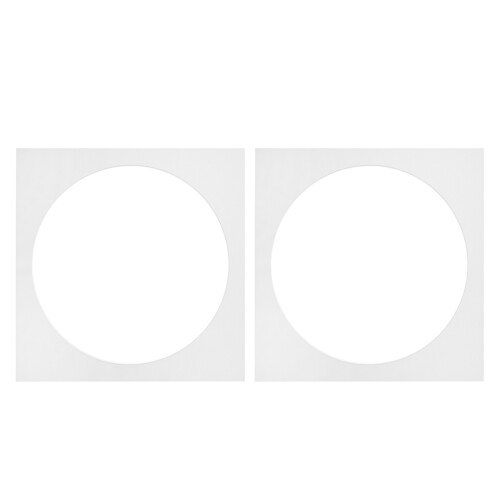6 Pcs Square Photo Matting White Frame Mats Core Openings Board Insert