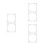 6 Pcs Square Photo Matting White Frame Mats Core Openings Board Insert 6