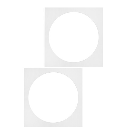 6 Pcs Square Photo Matting White Frame Mats Core Openings Board Insert 1