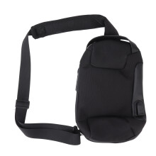 (OD Green) Breathable Large Capacity Lockable Oxford Sling Bag Black