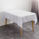 Tablecloth Rectangle White Polyester 145x305cm Dining Wedding 5