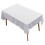 Tablecloth Rectangle White Polyester 145x305cm Dining Wedding 1