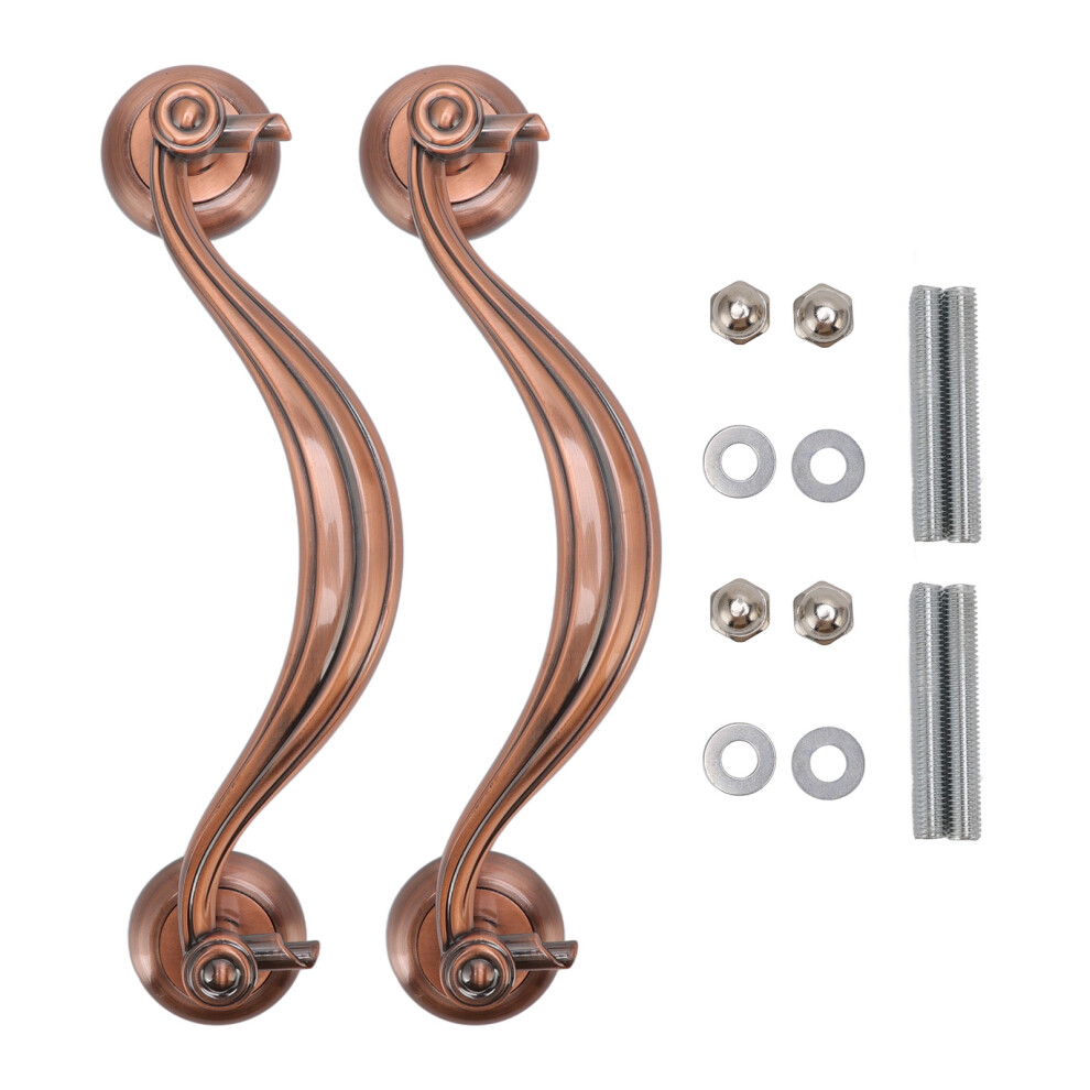 (9815 Red Antique Bronze 305mm) Antique Door Handle Zinc Alloy Retro 305mm Red Bronze-image-OPC-PKXZ8S2-NEW