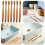 16 Pcs Bamboo Toothbrush Wooden With Bristles 8