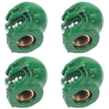 12 Pcs Skull Tire Valve Caps For Cars Motorcycles Bikes Resin