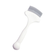 Cat Grooming Comb Elastic Pin Detangling Tool For Pet Cleaning Removes Tangles And Loose Hair White Durable Material