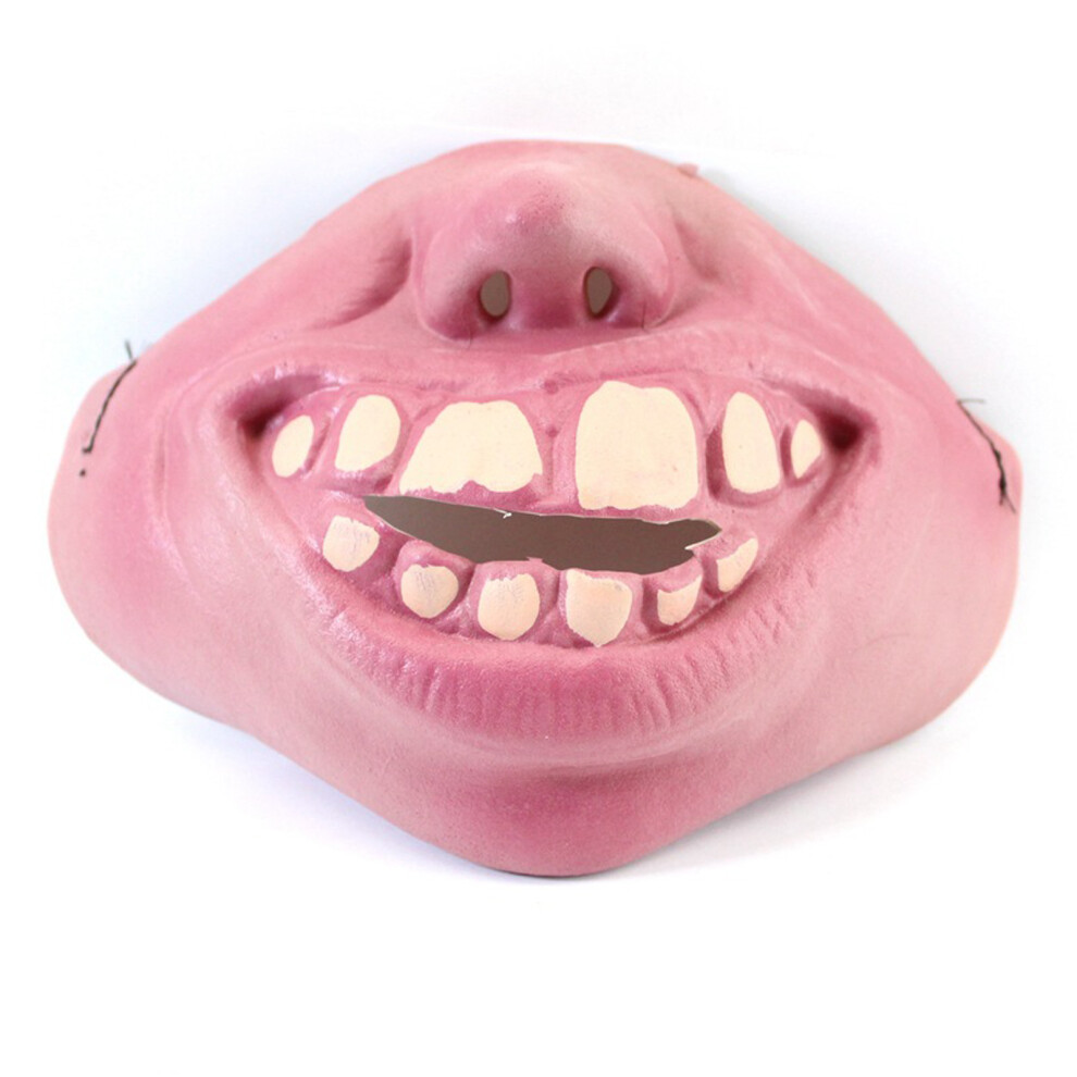 Funny Breathable Latex Halloween Half Face Mask