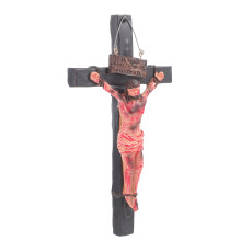 2Pcs Wall Hanging Jesus Cross Resin Christian Decor