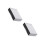 2Pcs Plastic Desk Storage Box Stackable Organizer Drawer 8