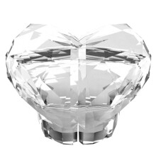 Toilet Press Button Heart-Shaped Tank Button, Transparent Color Bathroom Decor Compatible With Standard Toilet Tanks