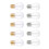 20 Pcs Empty Bulb Shaped Lip Gloss Tubes Mini Lip Balm Container 2