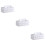 3Pcs Simple Pu Tissue Box Holder For Home Office White 9