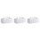 3Pcs Simple Pu Tissue Box Holder For Home Office White 4