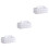3Pcs Simple Pu Tissue Box Holder For Home Office White 5
