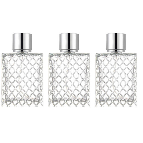 9 Pcs 100ml Square Glass Spray Bottles For Perfume