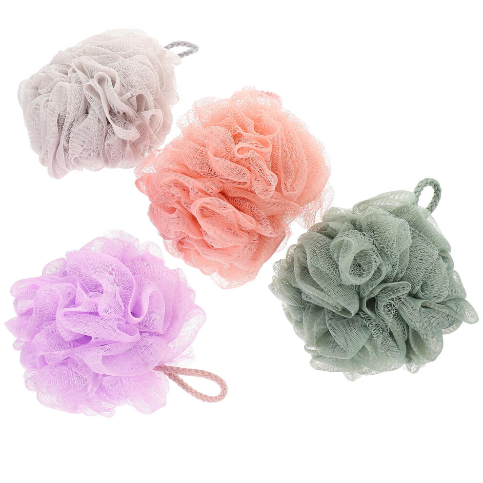 Iplusmile 16 Pcs Portable Bathing Balls Wear-Resistant Shower Sponges