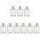 9 Pcs 100ml Square Glass Spray Bottles For Perfume 2