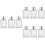 9 Pcs 100ml Square Glass Spray Bottles For Perfume 6