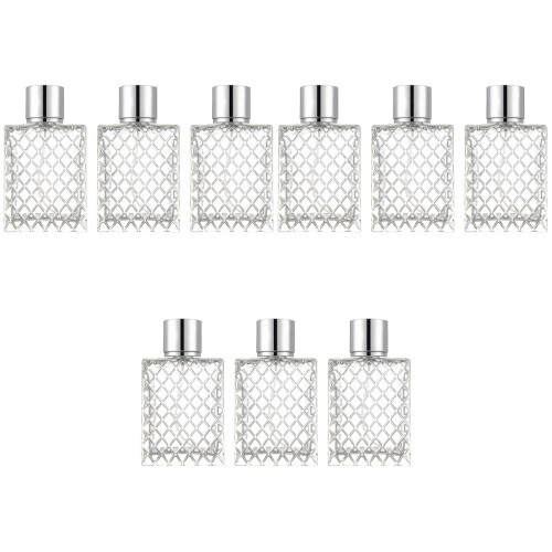 9 Pcs 100ml Square Glass Spray Bottles For Perfume 2