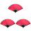 3Pcs Folding Hand Fan For Stage Performance Party Decor Chinese Style 4