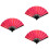 3Pcs Folding Hand Fan For Stage Performance Party Decor Chinese Style 8