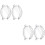 4 Pcs Electroplate Anti Scratch Case For Watch Active 2 44mm 6
